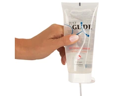 Just Glide Strawberry Braškių kvapo vandens pagrindo lubrikantas, 200 ml