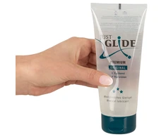 Just Glide Premium Original Vandens pagrindo lubrikantas su hialuronu ir pantenoliu, 200 ml