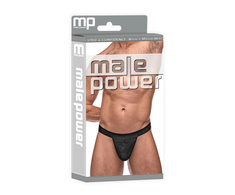Male Power Impressions Micro G-String V Juodas L/XL Minimalist Design