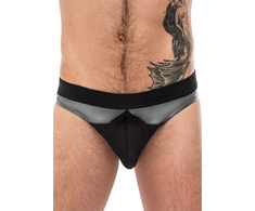 Male Power Iron Clad Thong S/M Juodas Mesh Comfort Waistband