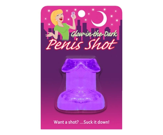 Kheper Games Pipedream Glow-in-the-Dark Shot Glass Violetinė 1.5oz Party Model