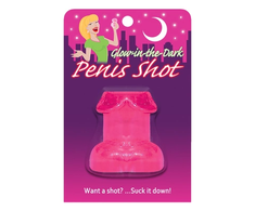 Kheper Games Pipedream Glow-in-the-Dark Shot Glass Rožinė 1.5oz Party Priedas