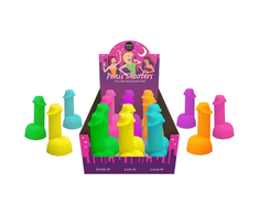Kheper Games Neon Party Shot Glasses 12-Pack Colorful 3.5oz - Pipedream Products