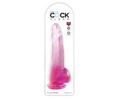 Pipedream Rožinė KingCockClear 10 w rutuliukai rožiniai