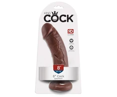 Pipedream „King Cock“ 8 colių varpa, ruda