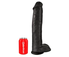 Pipedream King Cock 15" varpa su kamuoliukais, tamsiai mėlyna