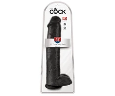Pipedream KARALIUS GAIDYS 15 COCK WITH BALLS Juodas