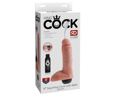 Pipedream Purškiamas penis su kamuoliukais 8"