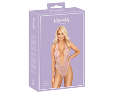 Rožinė kissable Body Delicate Lace Powernet Rožinė S/M Adjustable Straps