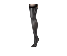 Kix'ies Annabelle Thigh-High Stockings Pilkas Pinstripe Size C