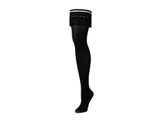 Kix'ies Keila Thigh-High Stockings D Juodas No-Slip Grip