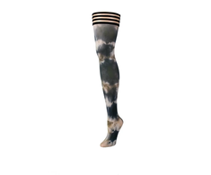Kix'ies MacKenzie Thigh-Highs C Juodas Tie-Dye No-Slip Petite-Plus