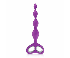 Plaisirs Secrets Anal Chain Violetinė Silicone Flexible 26cm