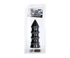 Domestic Partner Bunker Buster Juodas Large Anal Plug Soft Rubber