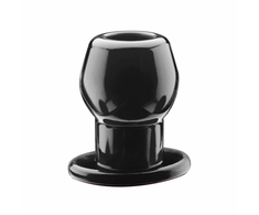 PerfectFitBrand Perfect Fit Tunnel Plug Medium Juodas - Innovative Hollow Plug, 6.4 cm