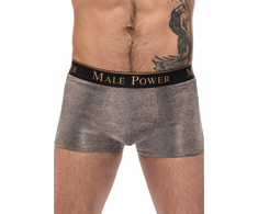 Male Power Viper Pouch Short S - Snakeskin Metallic Stretch Briefs
