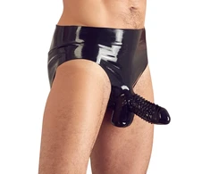 Late X Men's Latex Briefs L