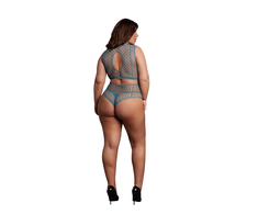 Shots Duo Net Keyhole Two-Piece Set Queen Size Juodas XL-4XL