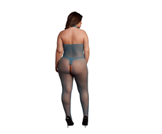 Shots Le Desir Plus Bodystocking Lace &amp; Fishnet Queen Size XL-4XL