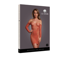 Shots Leg Avenue Long Sleeve Mesh Mini Dress Juodas One Size S-XL