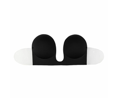 Bye Bra Bras Bye Bra - Seamless U-Style Bra Cup A Juodas prilimpanti liemenėlė