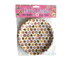Little Genie Productions Dirty Boob - Decorative Party Plates 7" - Set of 8, Humorous Design