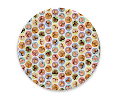 Little Genie Productions Dirty Boob - Decorative Party Plates 7" - Set of 8, Humorous Design
