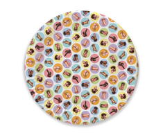 Little Genie Productions Dirty Plates Party Collection 8pcs - 7-Inch Disposable Paper Plates