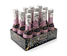 Little Genie Productions Glitterati Champagne Confetti Mini Bottle Poppers 12-Pack Ekranas