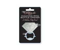 Little Genie Productions Glitterati Diamond Series Elegant Bottle Opener - Sidabrinis Finish