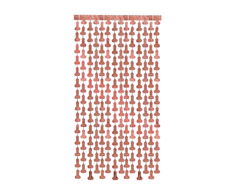 Little Genie Productions Glitterati Metallic Foil Curtain Set of 2 Rose Gold Party Decor