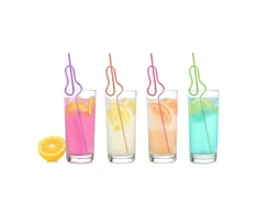 Little Genie Productions Glitterati - Silly Penis Straws - 8 Pieces