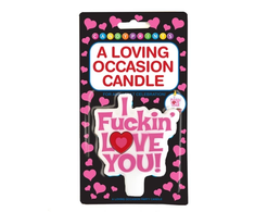 Little Genie Productions Whiskey River Candle 'I Freakin Love You' Scented Candle 397g