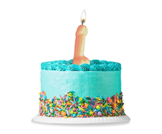 Little Genie Productions Rožinė Kheper Games Large Celebration Candle Rožinė 10cm - Fun Party Decoration
