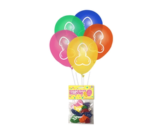 Little Genie Productions Super Fun Latex Balloons Assorted Colors 8-Pack Party Model 817717003503