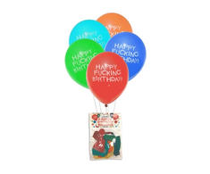 Little Genie Productions X-Rated Birthday Balloons - 8-Pack Colorful 9-Inch Party Balloons