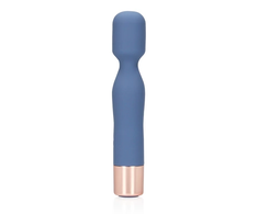 Loveline By Shots Mėlyna Loveline Mini Wand Mėlyna Horizon - Compact Ribbed Personal Massager