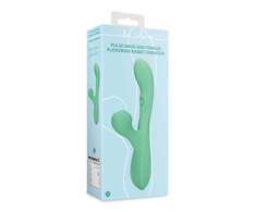 Loveline By Shots Loveline Mėlyna Grass Pulse Wave &amp; Tongue Flicker Dual-Action Device Mėlyna