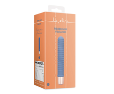 Loveline By Shots Mėlyna Loveline Ribbed Mini Intimate Device Mėlyna Horizon Compact Size