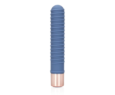 Loveline By Shots Mėlyna Loveline Ribbed Mini Intimate Device Mėlyna Horizon Compact Size