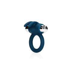 Loveline By Shots Mėlyna Loveline Baltic Mėlyna Vibrating Rabbit Silicone Ring, Adjustable Fit