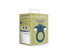 Loveline By Shots Mėlyna Loveline Baltic Mėlyna Vibrating Rabbit Silicone Ring, Adjustable Fit
