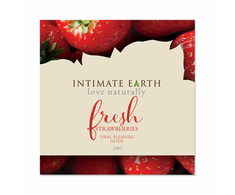 Intimate Earth - Natural Flavors Glide Fresh Strawberries Folija 3 ml