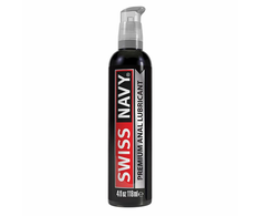 Swiss Navy Silicone Lubricant 118ml - Leak-Proof Ergonomic Bottle