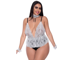 Magic Silk Full Service Teddy Baltas - Lace Bodysuit with Accessories