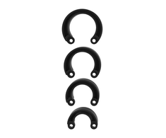 Mancage By Shots ManCage Spare Ring Set - Multi-Size Adjustment System, Juodas