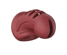 Mancage By Shots 28 modelis - Ultra Soft Silicone Chastity Cage - Raudona