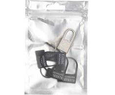 Mancage By Shots ManCage Spare Lock Set - 5 Juodas Plastic Locks &amp; Metal Padlock with Keys