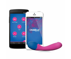 Mėlyna OhMiBod Nex 2 App-Controlled G-Spot Device Mėlyna Rechargeable