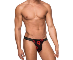 Male Power Microstring S/M Juodas - Low Rise Thong with Soft Waistband